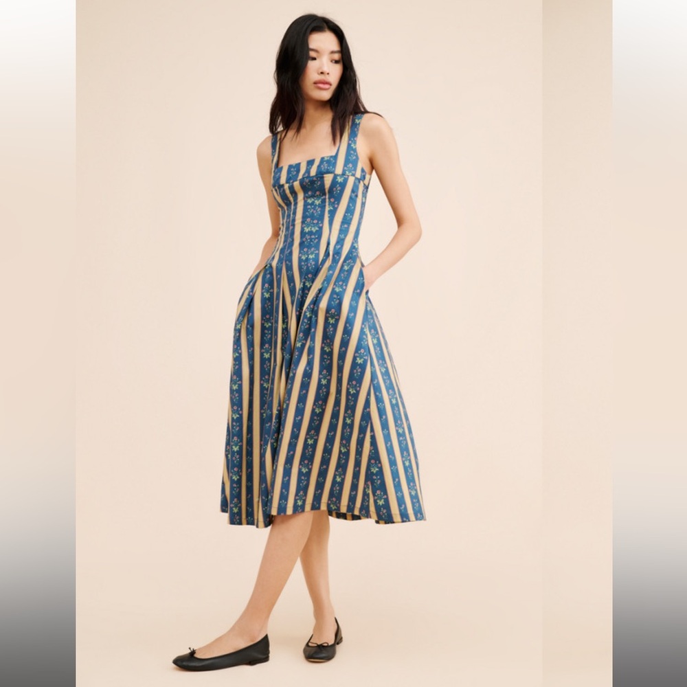 WeWoreWhat Corset Midi Dress